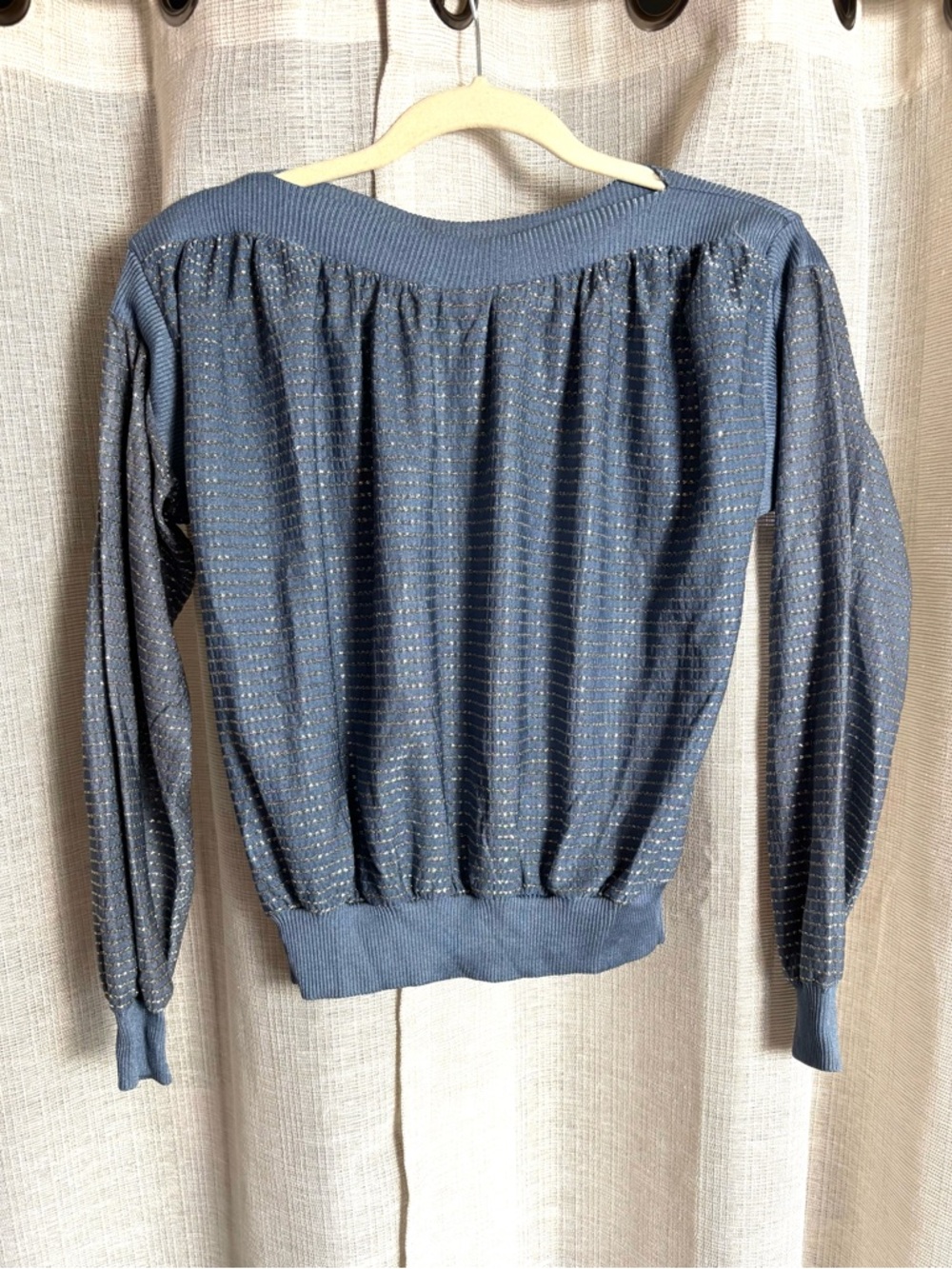 Vintage Yves Saint Laurent Disco Era  Long Sleeve Top - Picture 7 of 11